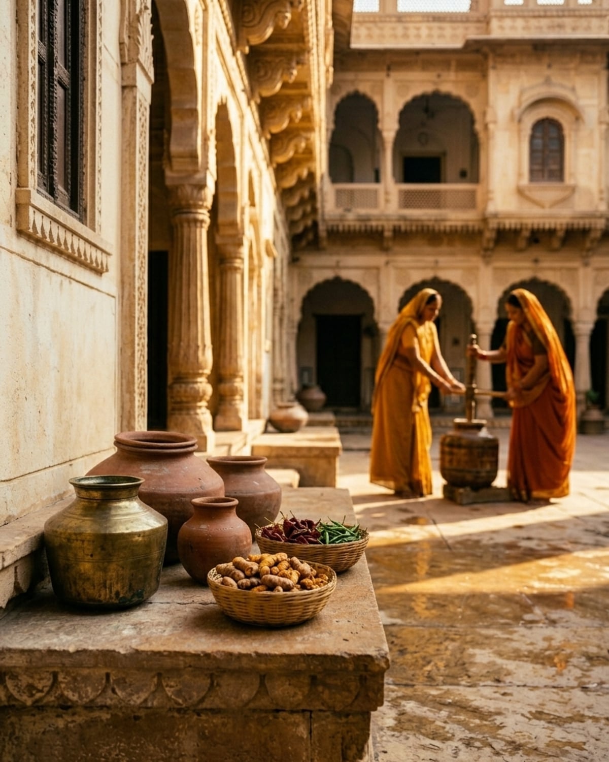 The women of Marwar in the Maadadifood kitchen